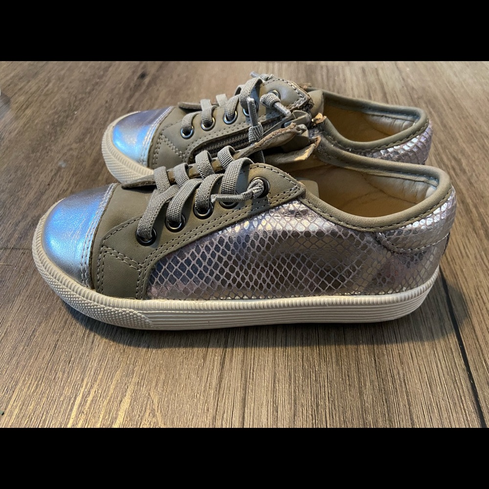 Old Soles side zipper toddler sneakers